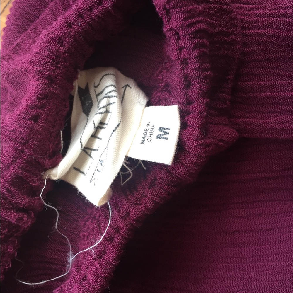 Crop Top- Dark Violet Color - Picture 3 of 3